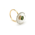 Load image into Gallery viewer, 14k Gold Crystal Craving And Green Tourmaline Gemstone Ring
