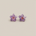 Load image into Gallery viewer, Natural Amethyst & Pink Tourmaline 14K Solid Gold Earrings | Handcrafted Fine Jewelry
