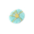 Load image into Gallery viewer, Natural Amazonite and Tourmaline 18K gold pendant top view - NFJSD-1837
