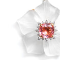 Load image into Gallery viewer, Natural Crystal Carving and Tourmaline Mix 18K gold pendant back view - NFJSD-1662
