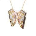 Load image into Gallery viewer, Natural Tourmaline Mix 18K gold necklace top view - NFJSD-1653
