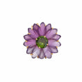 Load image into Gallery viewer, Natural Amethyst and Tourmaline 14K gold pendant top view - NFJSD-1589
