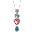 Load image into Gallery viewer, Natural Tourmaline 18K gold necklace top view - NFJSD-1465
