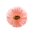 Load image into Gallery viewer, Natural Pink Opal and Tourmaline 14K gold pendant top view - NFJSD-1623
