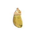 Load image into Gallery viewer, Natural Tourmaline 18K gold pendant side angle - NFJSD-1483
