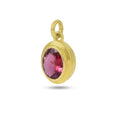 Load image into Gallery viewer, Natural Tourmaline 14K gold pendant on-hand view - NFJSD-1529
