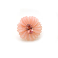 Load image into Gallery viewer, Natural Pink Opal and Pink Tourmaline 14K gold ring side angle - NFJSD-1568
