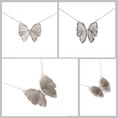 Load image into Gallery viewer, Natural Grey Moonstone 14K gold necklace side angle - NFJSD-1425
