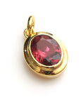 Load image into Gallery viewer, Natural Tourmaline 14K gold pendant front view - NFJSD-1529
