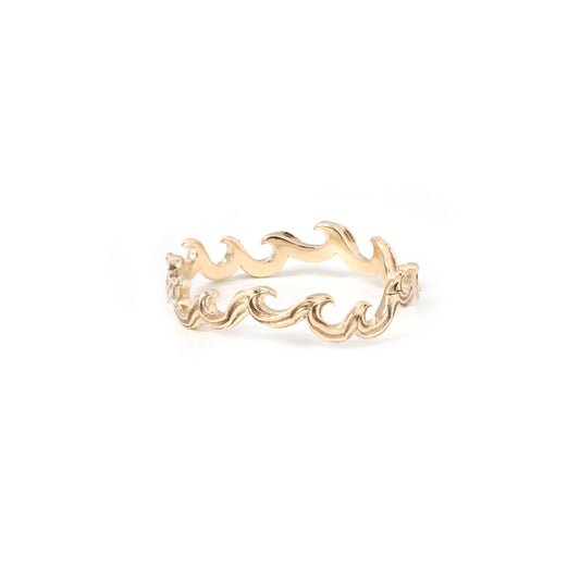 Natural Gold Ring 14K gold ring front view - NFJSD-1860