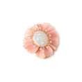 Load image into Gallery viewer, Natural Pink Opal and Ethiopian Opal 18K gold pendant back view - NFJSD-1844
