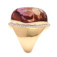 Load image into Gallery viewer, Natural Ametrine Organic Tumble 14K gold ring top view - NFJSD-1157
