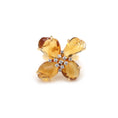 Load image into Gallery viewer, Natural Citrine 18K gold ring top view - NFJSD-1475
