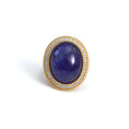 Load image into Gallery viewer, Natural Tanzanite 18K gold ring side angle - NFJSD-1532

