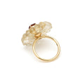 Load image into Gallery viewer, Natural Rotile and Tourmaline 14K gold ring close-up detail - NFJSD-1620
