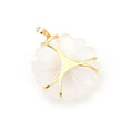 Load image into Gallery viewer, Natural Crystal Carving and Tanzanite 18K gold pendant close-up detail - NFJSD-1716
