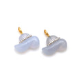 Load image into Gallery viewer, Natural Chalcedony 14K gold charm front view - NFJSD-1600
