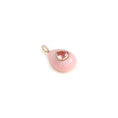Load image into Gallery viewer, Natural Pink Opal and Pink Tourmaline 14K gold pendant front view - NFJSD-2045
