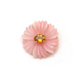 Load image into Gallery viewer, Natural Pink Opal and Tourmaline 14K gold pendant back view - NFJSD-1623
