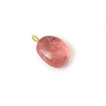 Load image into Gallery viewer, Natural Tourmaline 14K gold pendant top view - NFJSD-1953
