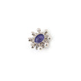 Load image into Gallery viewer, Natural Tanzanite and Pearl 18K gold pendant top view - NFJSD-1981
