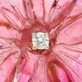 Load image into Gallery viewer, Natural Tourmaline Carving Flower 14K gold charm back view - NFJSD-1268
