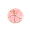 Load image into Gallery viewer, Natural Pink Opal and Tourmaline 14K gold pendant side angle - NFJSD-1624

