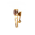 Load image into Gallery viewer, Natural Tourmaline 18K gold brooch side angle - NFJSD-1630
