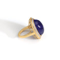 Load image into Gallery viewer, Natural Tanzanite 18K gold ring top view - NFJSD-1532
