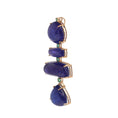 Load image into Gallery viewer, Natural Tanzanite and Emerald 18K gold necklace close-up detail - NFJSD-1456
