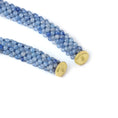 Load image into Gallery viewer, Natural Blue Quartz 18K gold necklace side angle - NFJSD-1865
