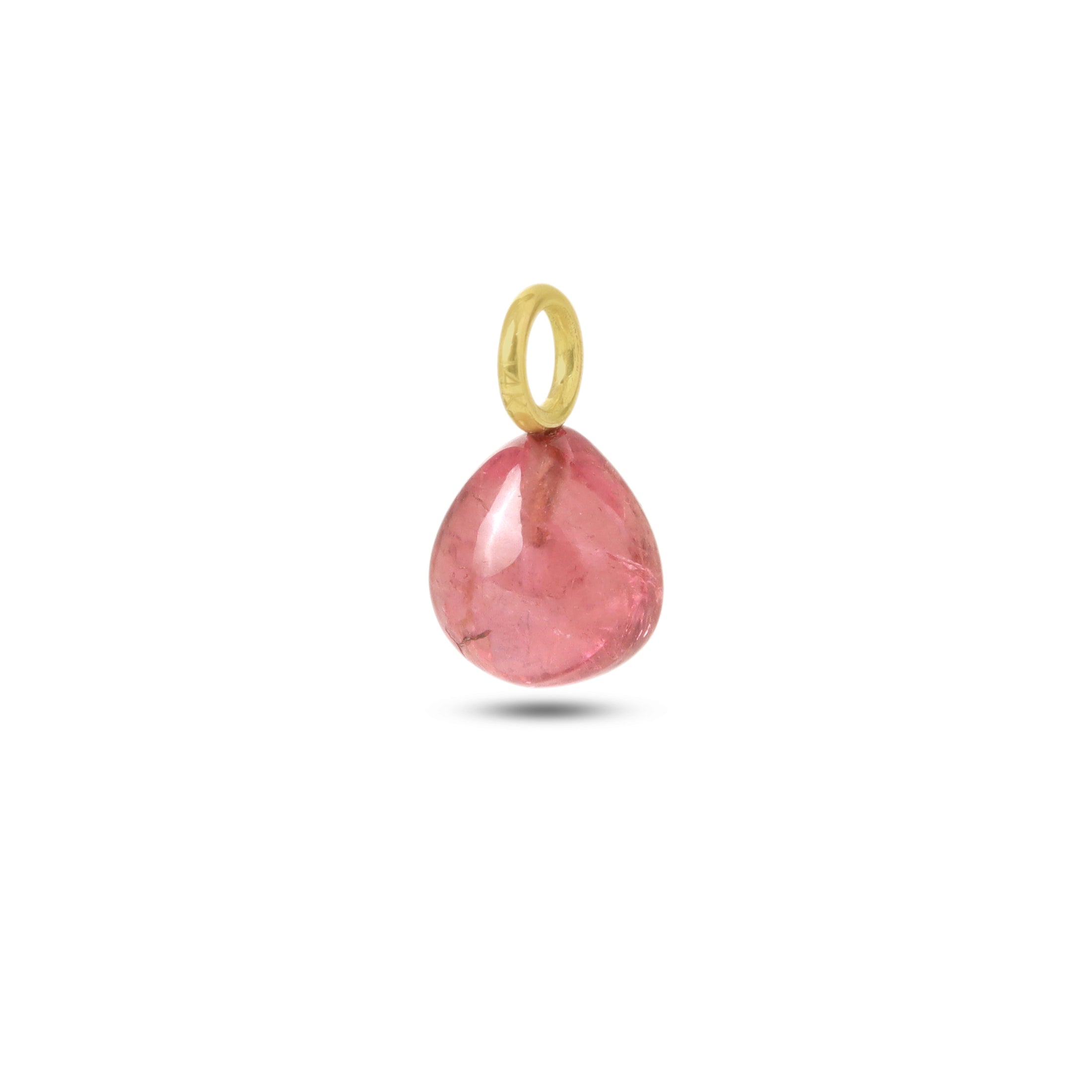 Natural Tourmaline 14K gold pendant close-up detail - NFJSD-1961