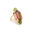 Load image into Gallery viewer, Natural Pink Tourmaline and Green Tourmaline 18K gold ring lifestyle shot - NFJSD-1570
