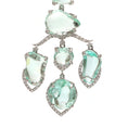 Load image into Gallery viewer, Natural Emerald 18K gold earrings side angle - NFJSD-1613
