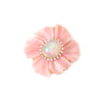 Load image into Gallery viewer, Natural Pink Opal and Ethiopian Opal 18K gold pendant close-up detail - NFJSD-1861

