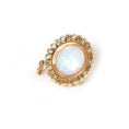 Load image into Gallery viewer, Natural Ethiopian Opal and Emerald 14K gold pendant close-up detail - NFJSD-1924
