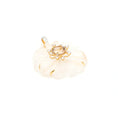 Load image into Gallery viewer, Natural Crystal Carving and Tourmaline 18K gold pendant close-up detail - NFJSD-1714
