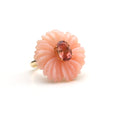 Load image into Gallery viewer, Natural Pink Opal and Pink Tourmaline 14K gold ring front view - NFJSD-1568
