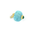 Load image into Gallery viewer, Natural Aqua and Emerald 18K gold pendant side angle - NFJSD-1779
