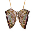 Load image into Gallery viewer, Natural Tourmaline Mix 18K gold necklace back view - NFJSD-1653
