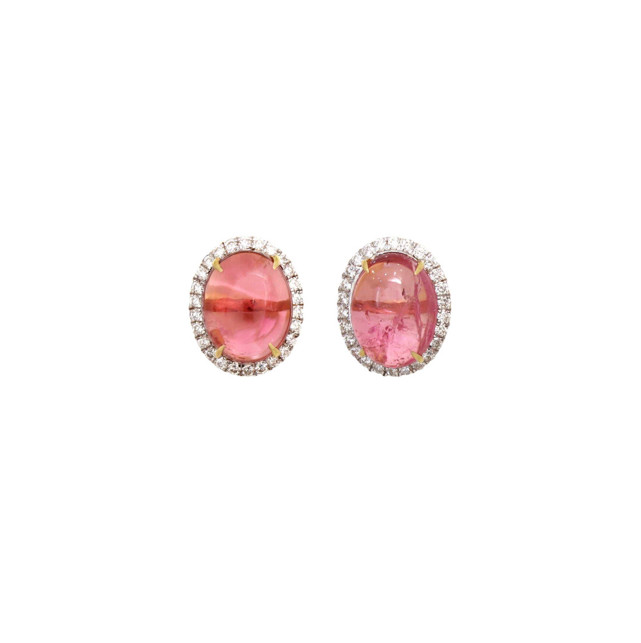 Natural Tourmaline 14K gold earrings lifestyle shot - NFJSD-1813