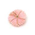 Load image into Gallery viewer, Natural Pink Opal and Tourmaline 14K gold pendant side angle - NFJSD-1623
