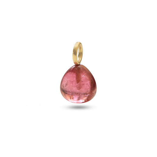 Natural Tourmaline 14K gold pendant front view - NFJSD-1961