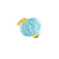 Load image into Gallery viewer, Natural Aqua and Emerald 18K gold pendant top view - NFJSD-1779
